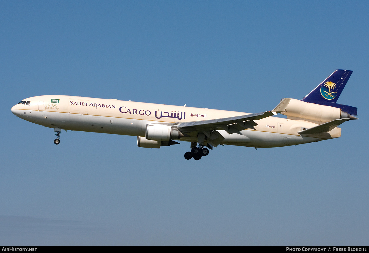 Aircraft Photo of HZ-ANB | McDonnell Douglas MD-11F | Saudi Arabian Airlines Cargo | AirHistory.net #325512