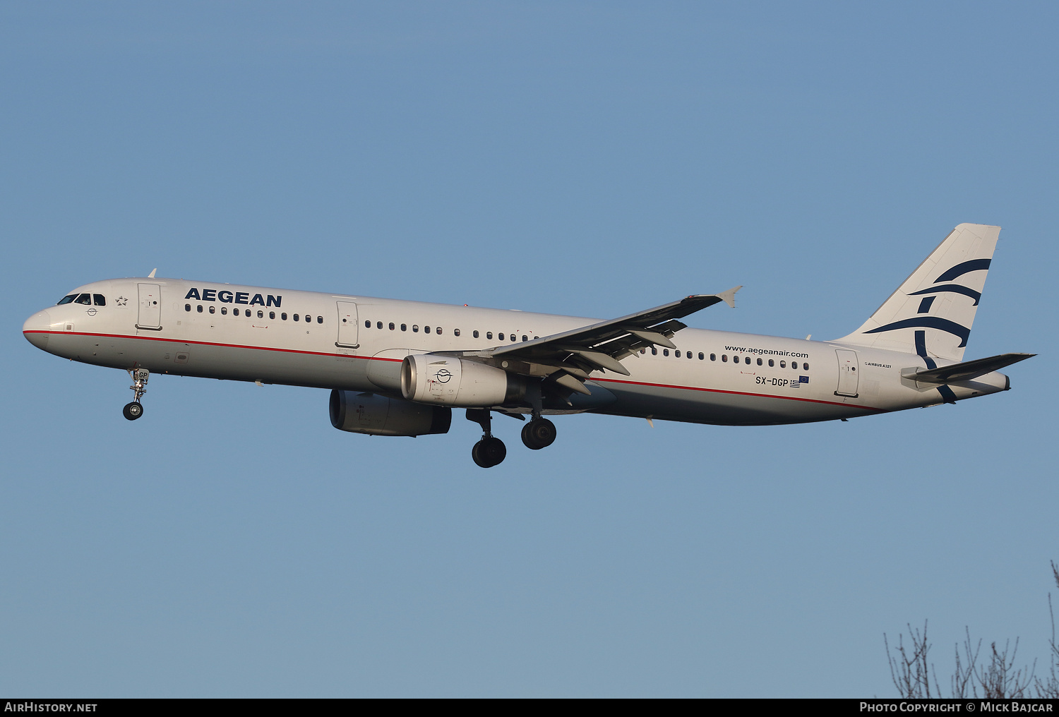 Aircraft Photo of SX-DGP | Airbus A321-232 | Aegean Airlines | AirHistory.net #325531