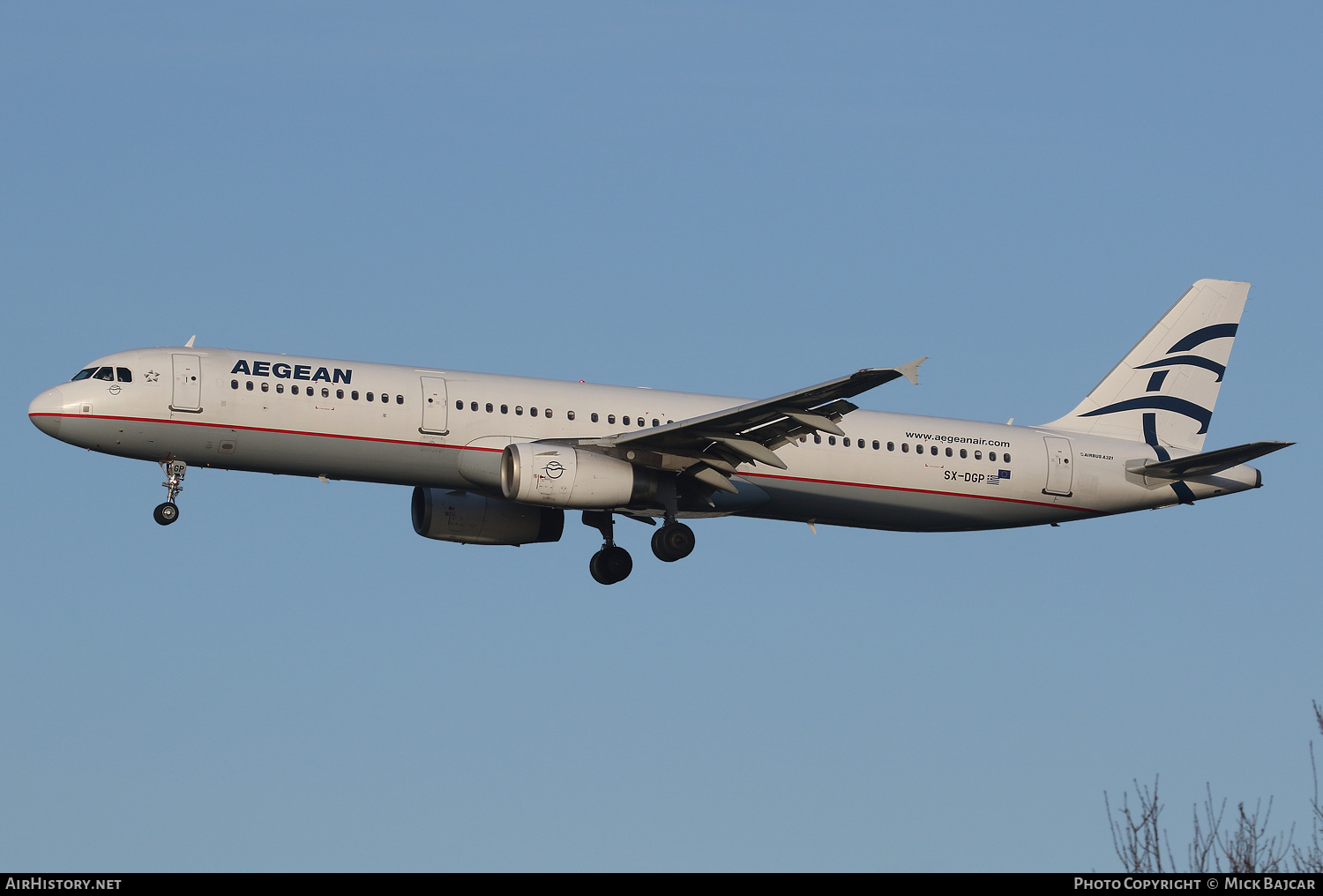 Aircraft Photo of SX-DGP | Airbus A321-232 | Aegean Airlines | AirHistory.net #325531
