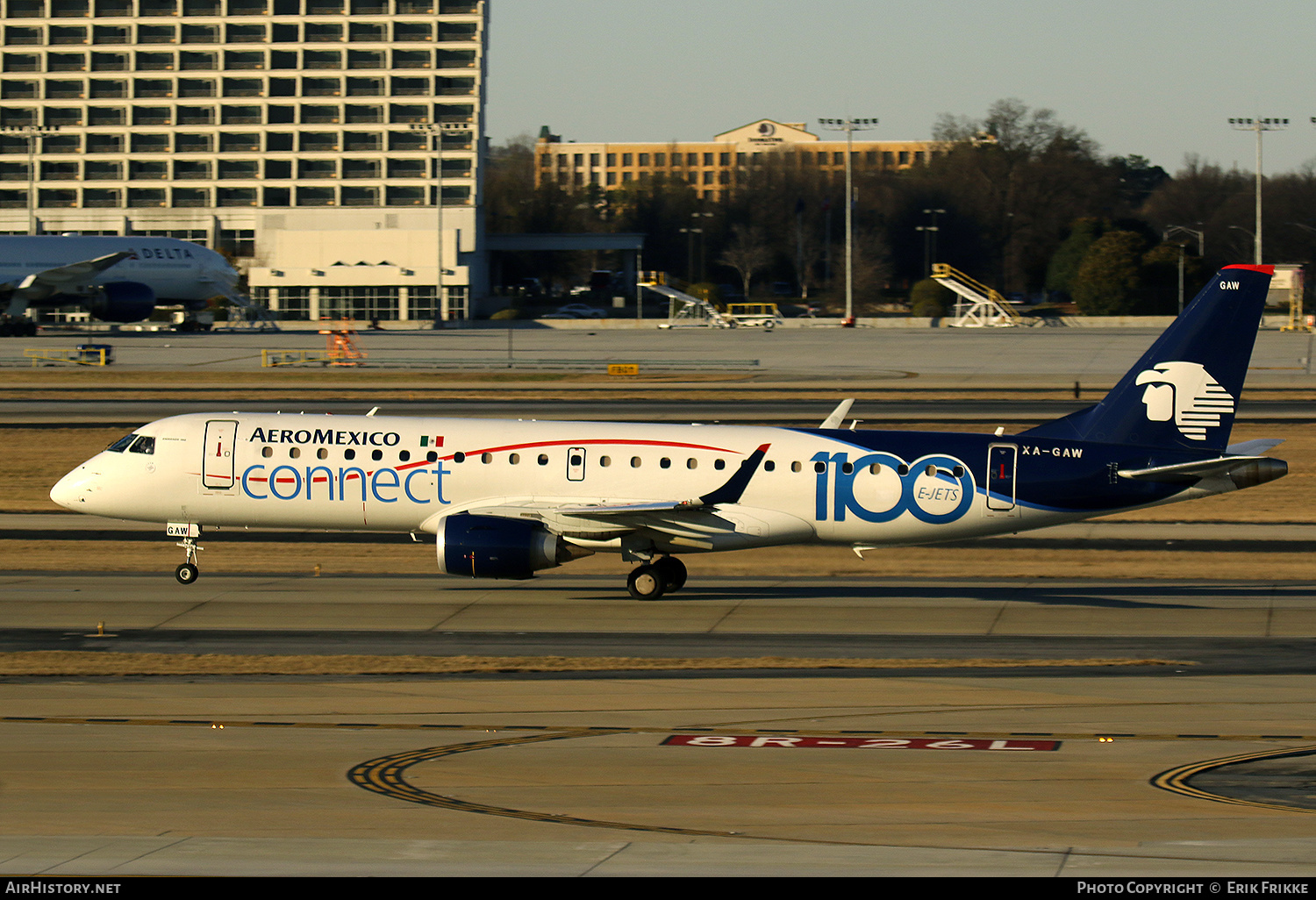 Aircraft Photo of XA-GAW | Embraer 190LR (ERJ-190-100LR) | AeroMéxico Connect | AirHistory.net #325552