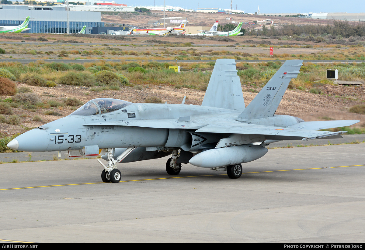 Aircraft Photo of C15-67 | McDonnell Douglas EF-18M Hornet | Spain - Air Force | AirHistory.net #325600