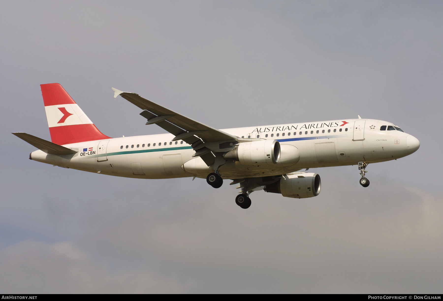 Aircraft Photo of OE-LBN | Airbus A320-214 | Austrian Airlines | AirHistory.net #325634