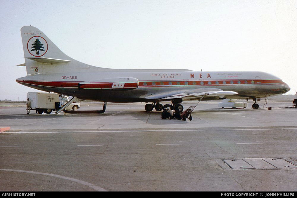 Aircraft Photo of OD-AEE | Sud SE-210 Caravelle 6N | MEA - Middle East Airlines | AirHistory.net #325647