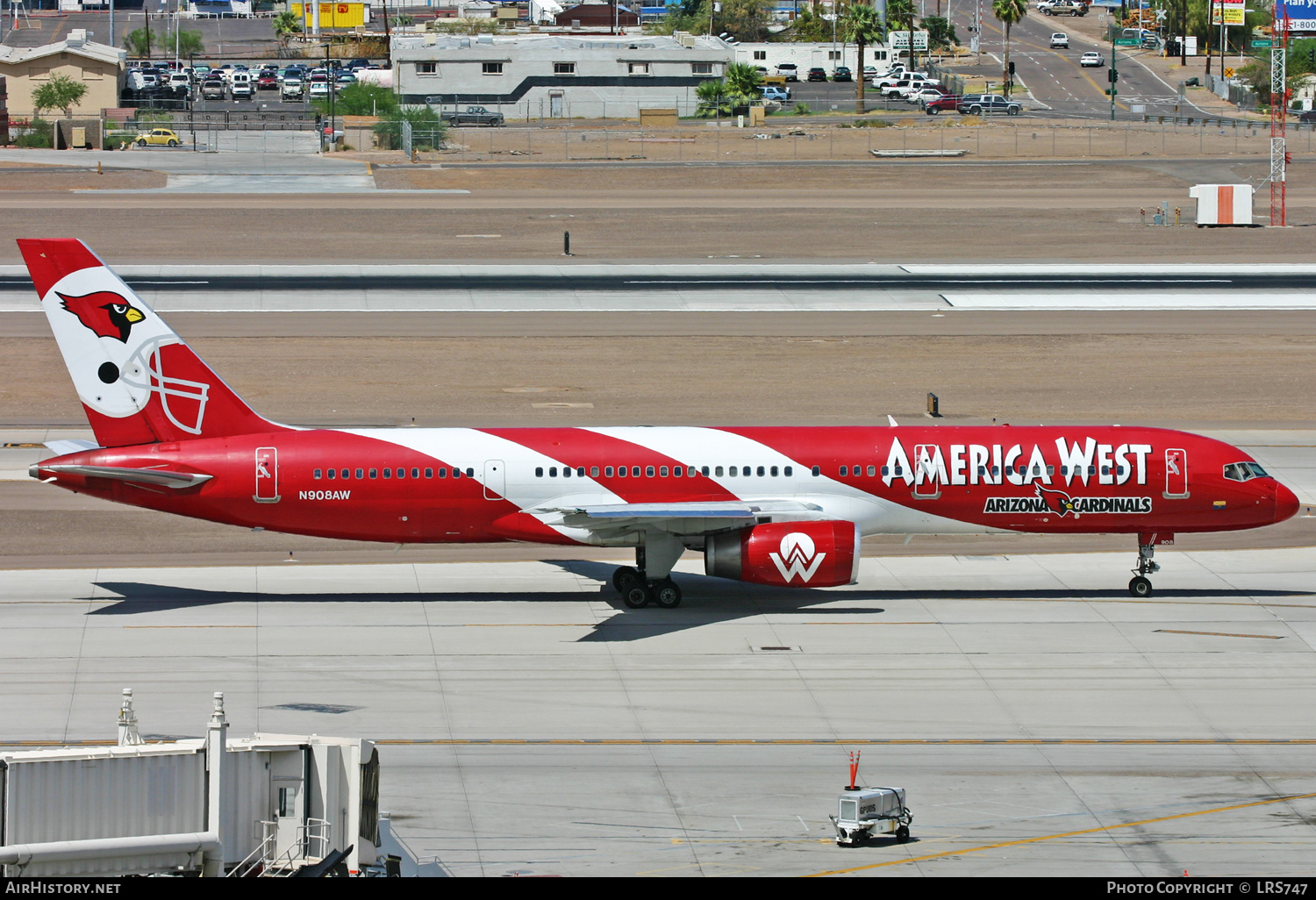 Aircraft Photo of N908AW | Boeing 757-2G7 | America West Airlines | AirHistory.net #325671