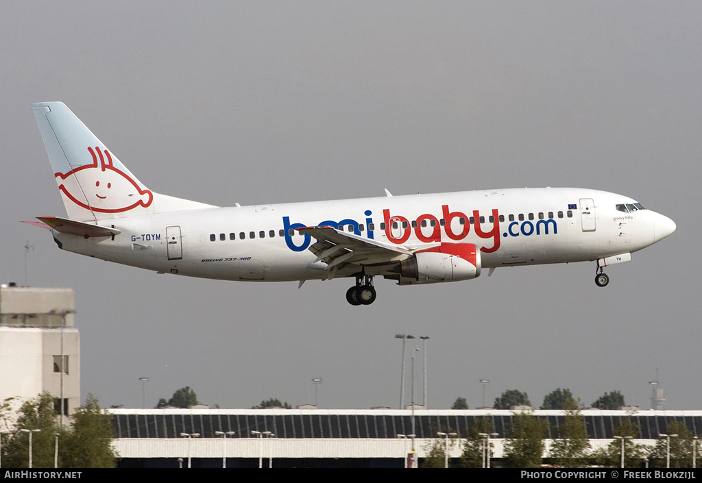 Aircraft Photo of G-TOYM | Boeing 737-36Q | Bmibaby | AirHistory.net #325792