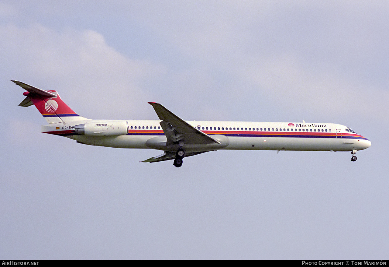 Aircraft Photo of EC-EJZ | McDonnell Douglas MD-83 (DC-9-83) | Meridiana | AirHistory.net #325850