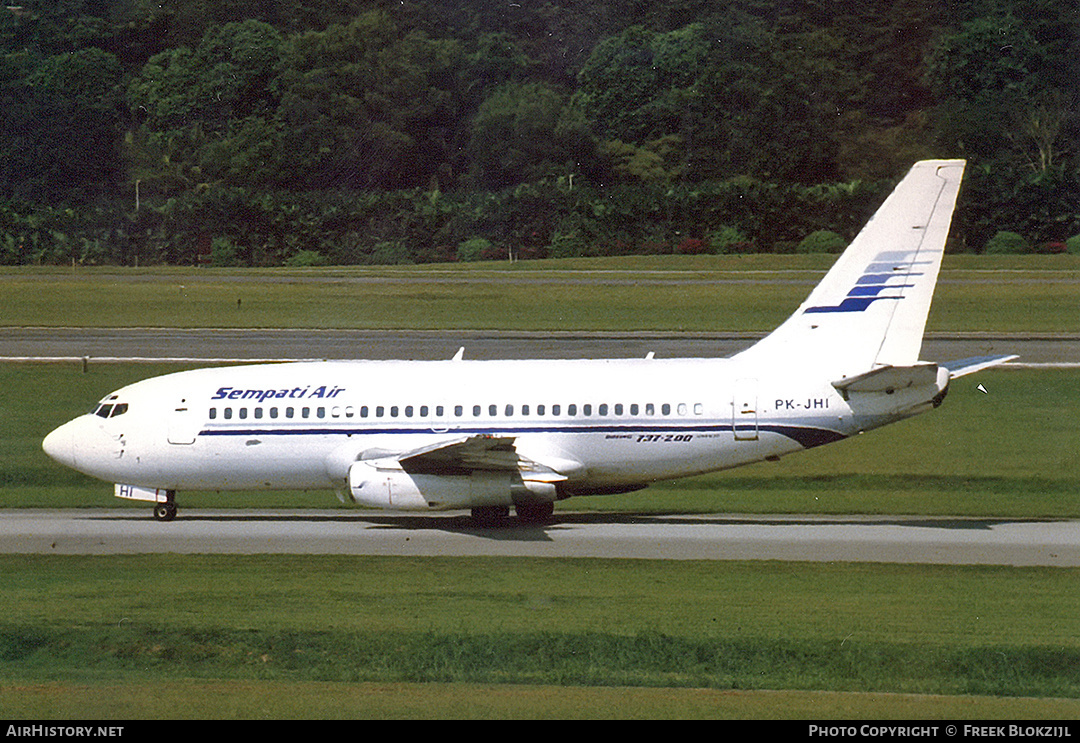 Aircraft Photo of PK-JHI | Boeing 737-230/Adv | Sempati Air | AirHistory.net #325881