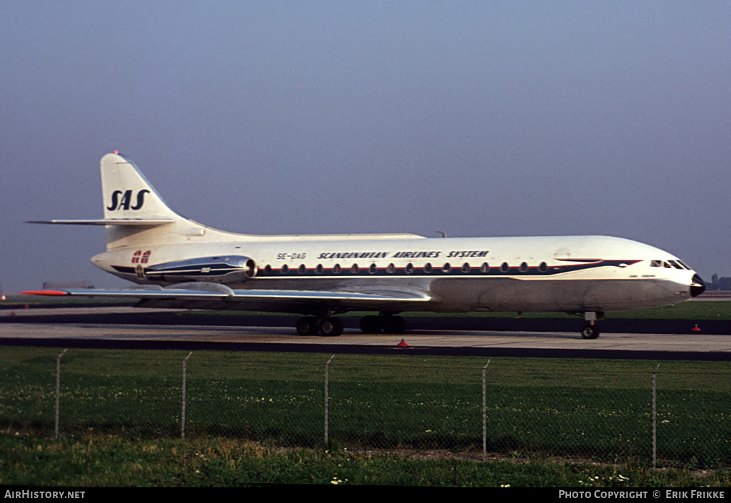 Aircraft Photo of SE-DAG | Sud SE-210 Caravelle III | Scandinavian Airlines System - SAS | AirHistory.net #325883