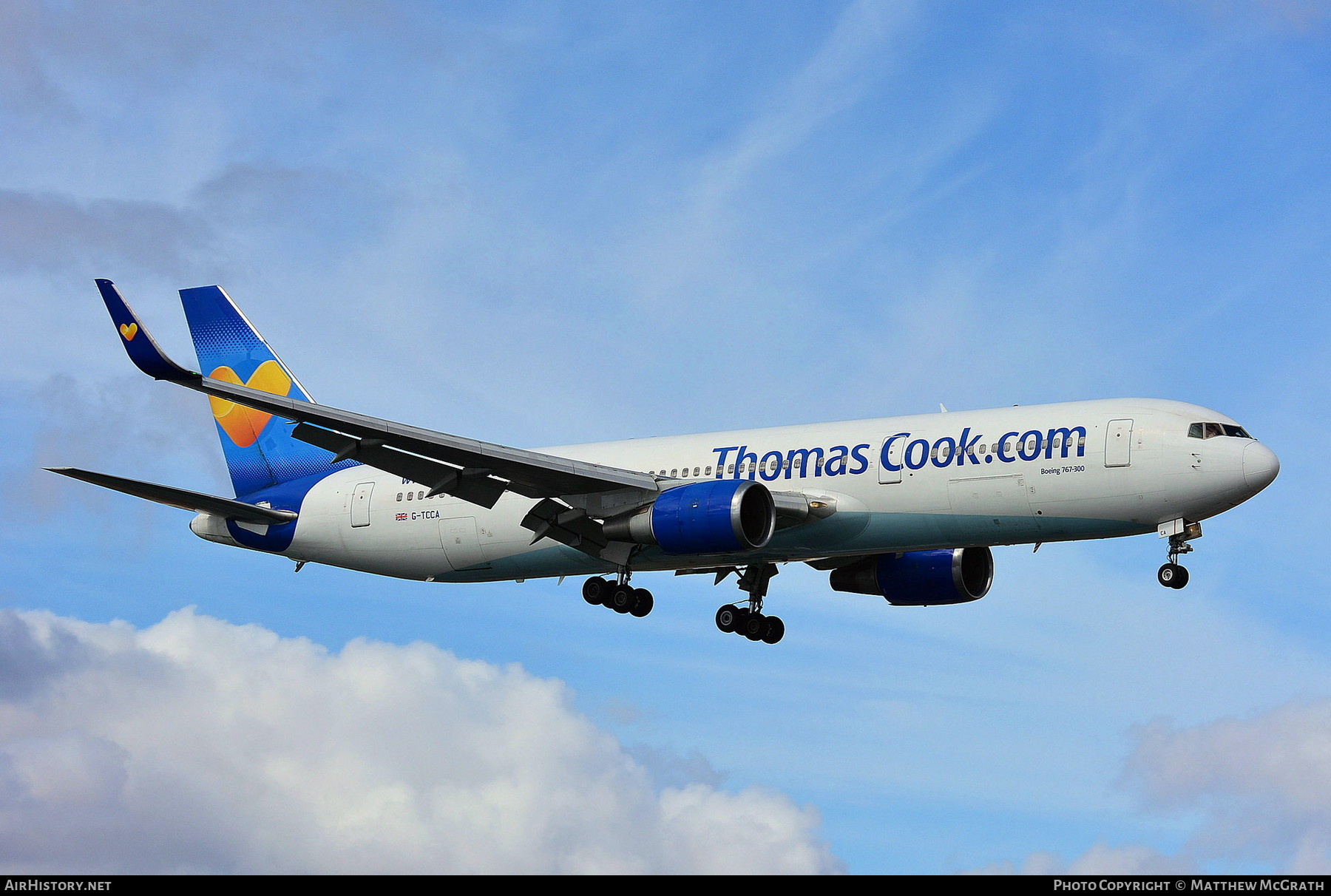 Aircraft Photo of G-TCCA | Boeing 767-31K/ER | Thomas Cook Airlines | AirHistory.net #325897