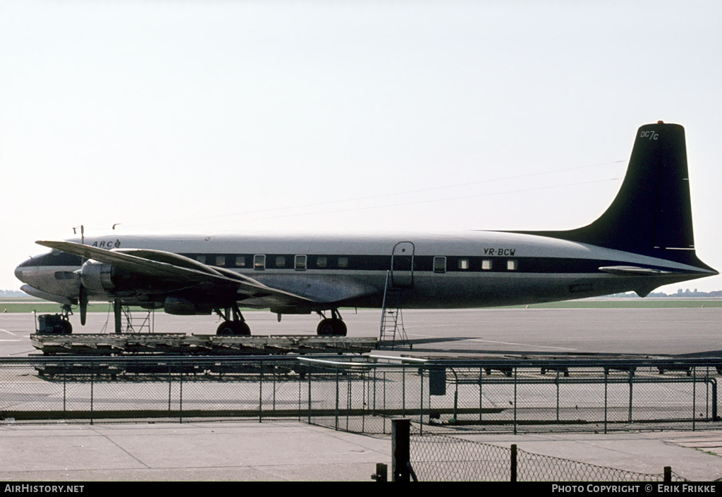 Aircraft Photo of VR-BCW | Douglas DC-7C | ARCO Bermuda | AirHistory.net #325901