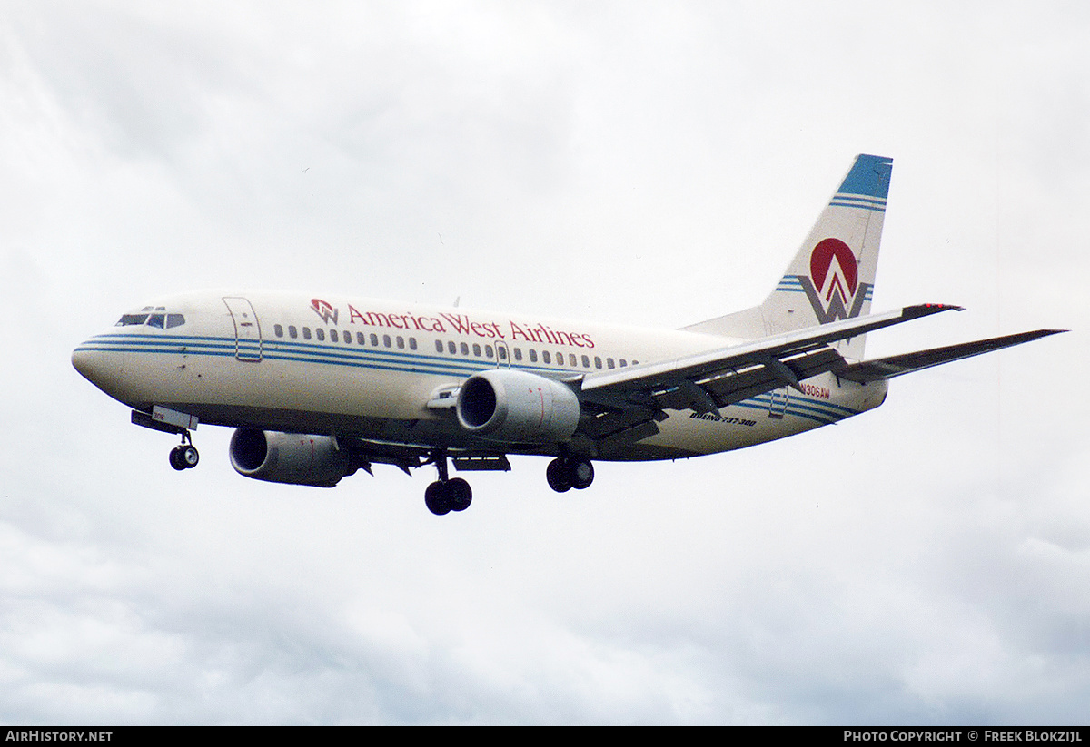 Aircraft Photo of N306AW | Boeing 737-3G7 | America West Airlines | AirHistory.net #325912