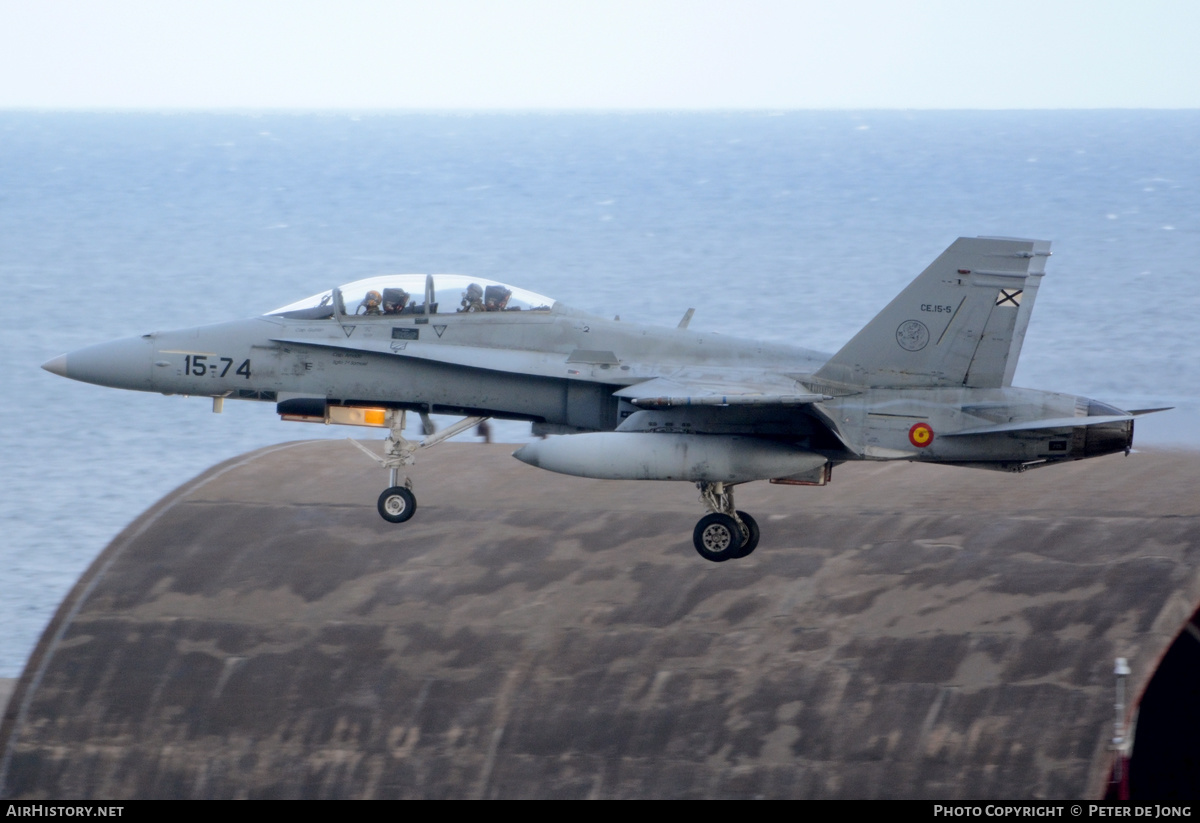 Aircraft Photo of CE.15-05 / CE.15-5 | McDonnell Douglas EF-18BM Hornet | Spain - Air Force | AirHistory.net #325915
