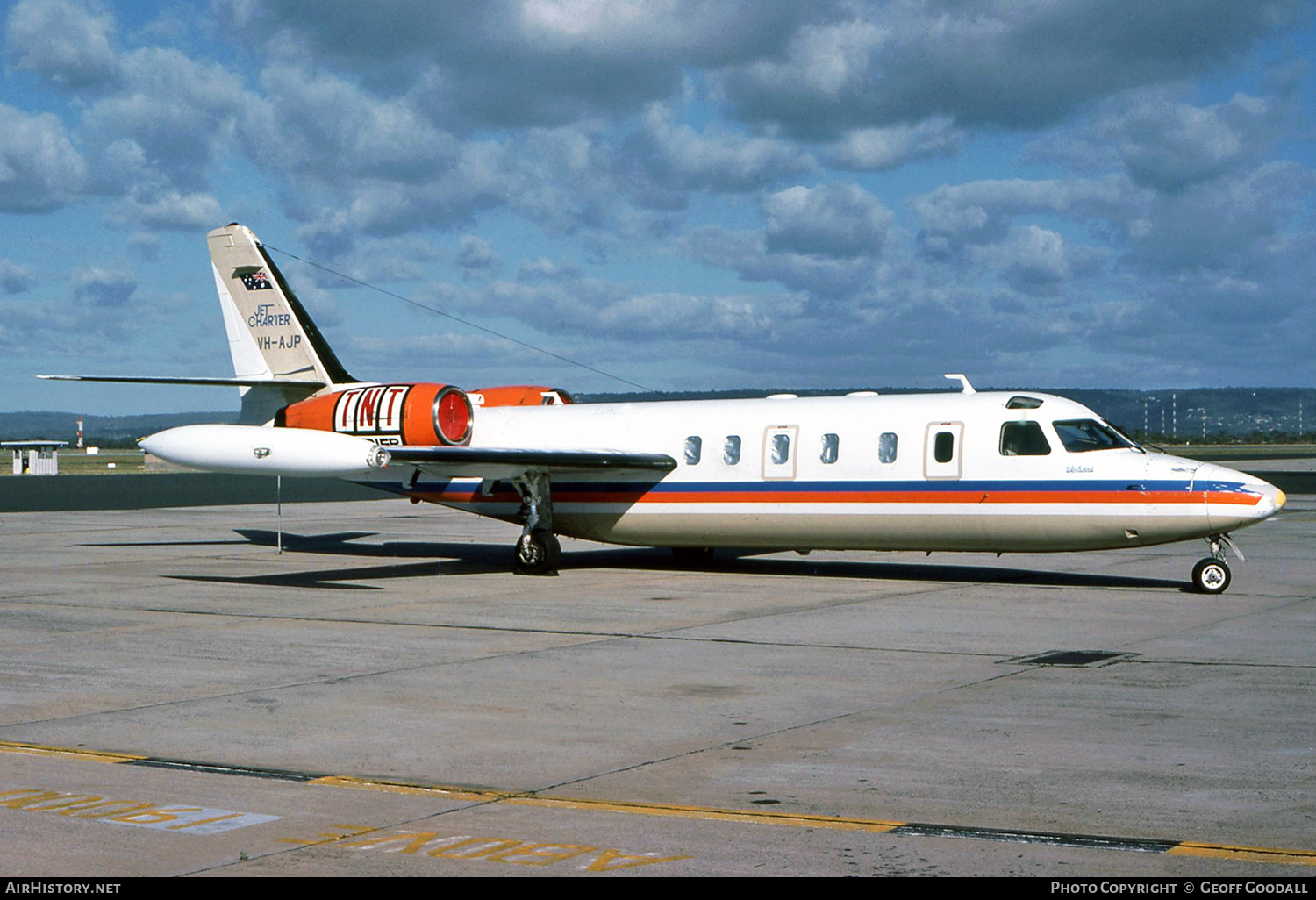 Aircraft Photo of VH-AJP | Israel Aircraft Industries IAI-1124 Westwind 1 | TNT Air Couriers | AirHistory.net #325918