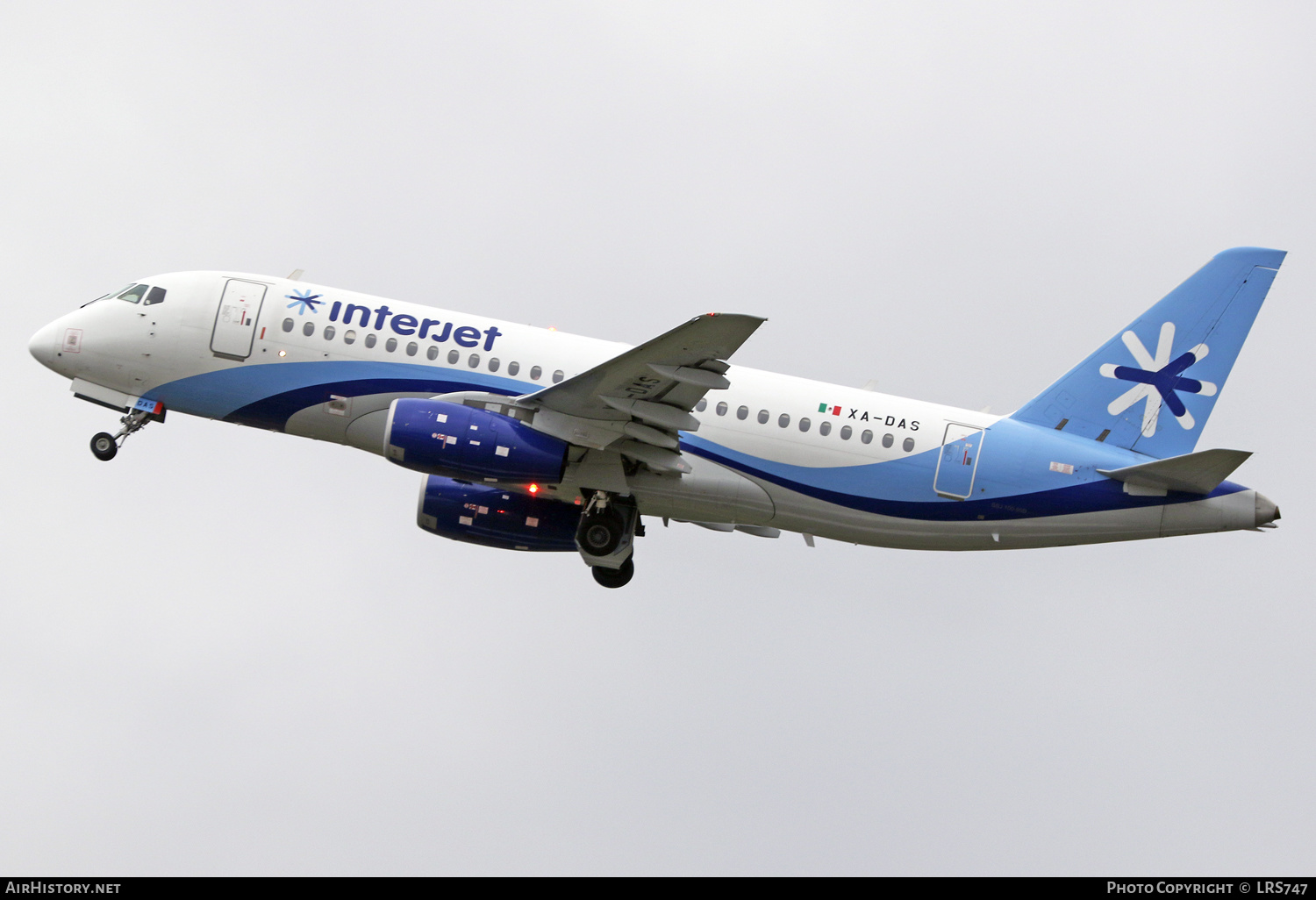 Aircraft Photo of XA-DAS | Sukhoi SSJ-100-95B Superjet 100 (RRJ-95B) | Interjet | AirHistory.net #325974