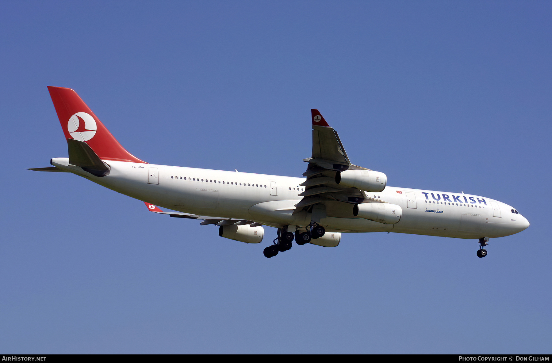 Aircraft Photo of TC-JDN | Airbus A340-313 | Turkish Airlines | AirHistory.net #326029