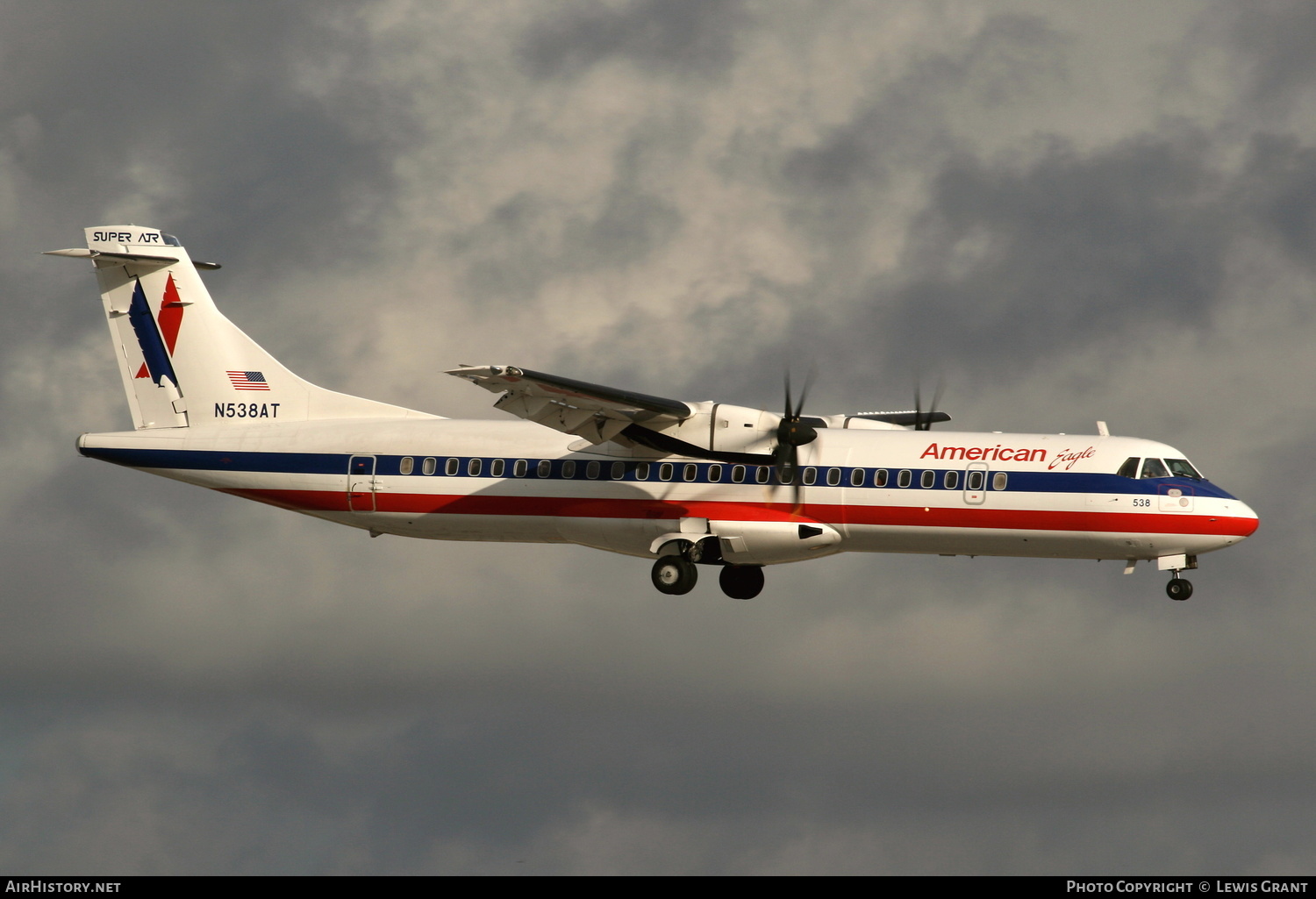 Aircraft Photo of N538AT | ATR ATR-72-500 (ATR-72-212A) | American Eagle | AirHistory.net #326069