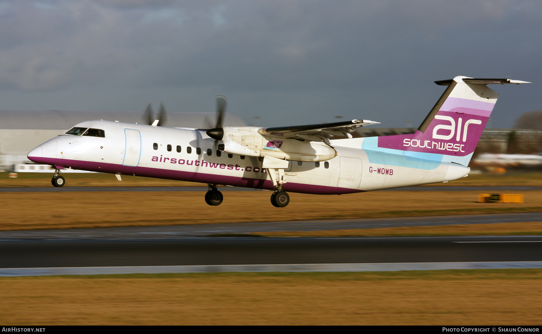 Aircraft Photo of G-WOWB | De Havilland Canada DHC-8-311 Dash 8 | Air Southwest | AirHistory.net #326110