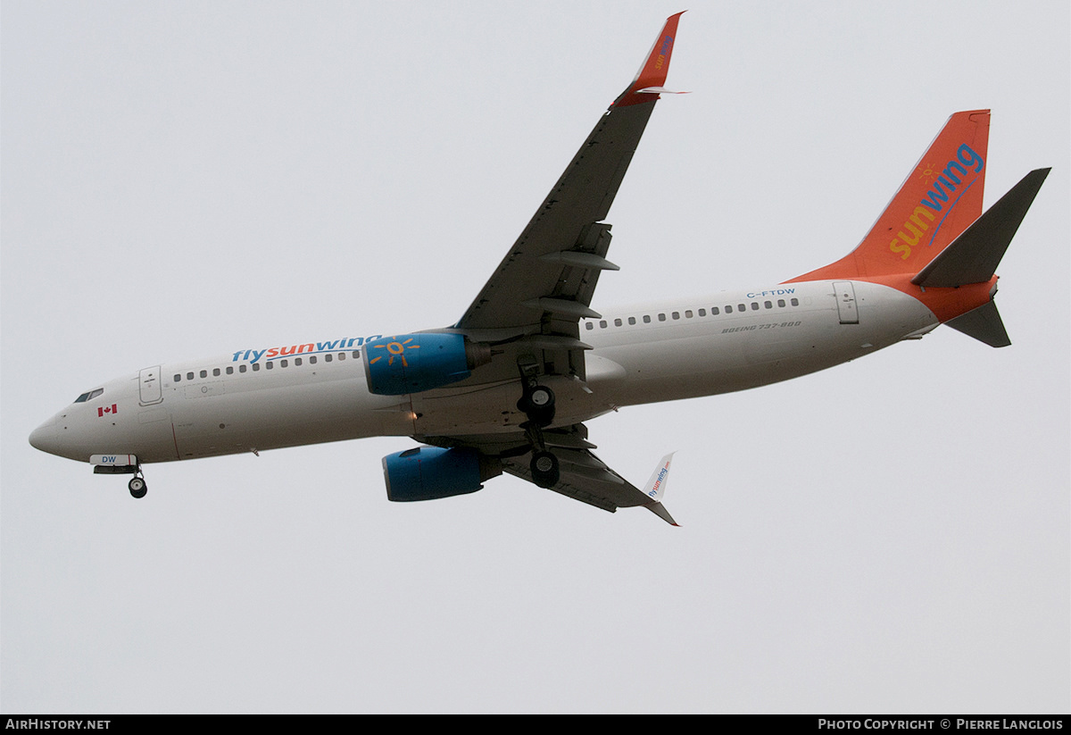 Aircraft Photo of C-FTDW | Boeing 737-808 | Sunwing Airlines | AirHistory.net #326133