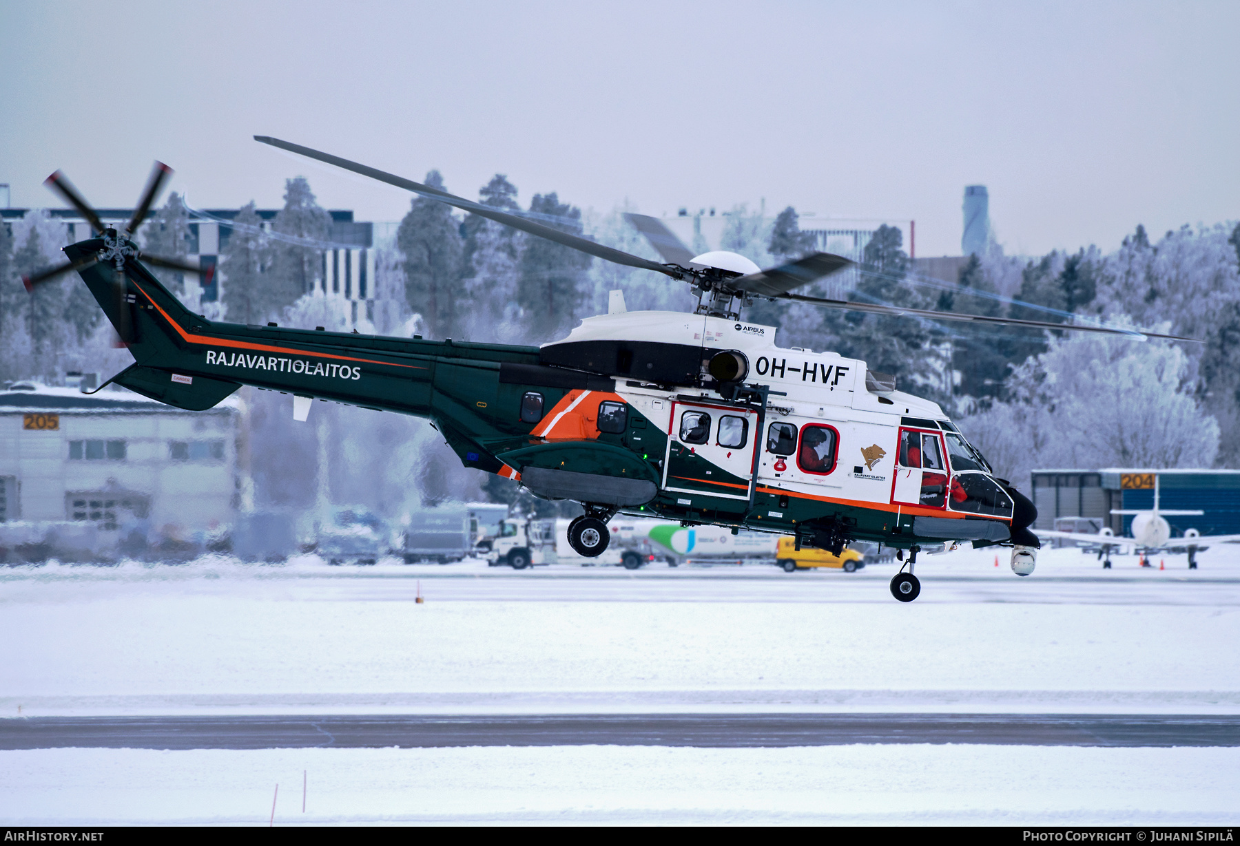 Aircraft Photo of OH-HVF | Aerospatiale AS-332L1 Super Puma | Rajavartiolaitos - Finnish Border Guard | AirHistory.net #326144