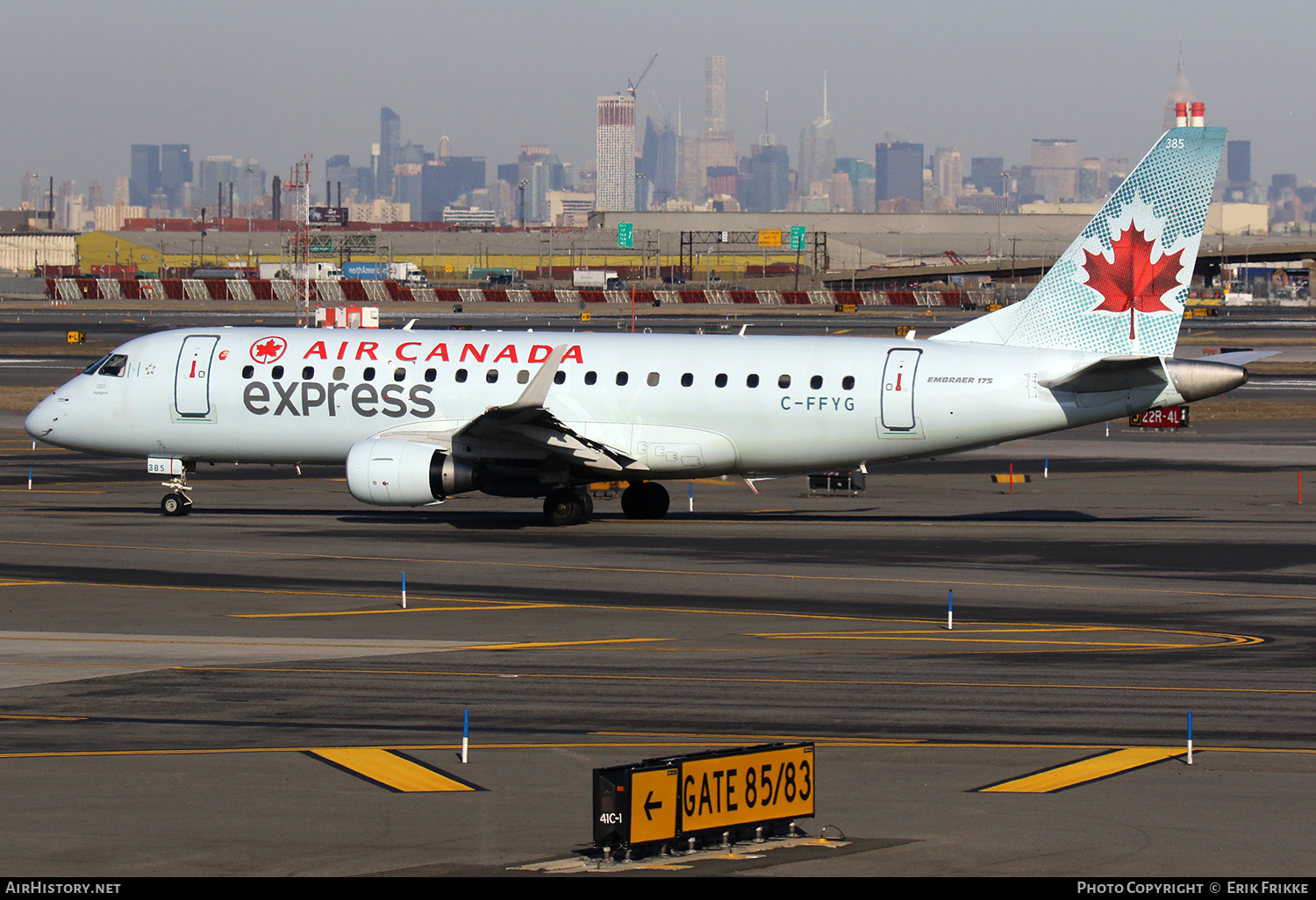Aircraft Photo of C-FFYG | Embraer 175LR (ERJ-170-200LR) | Air Canada Express | AirHistory.net #326153