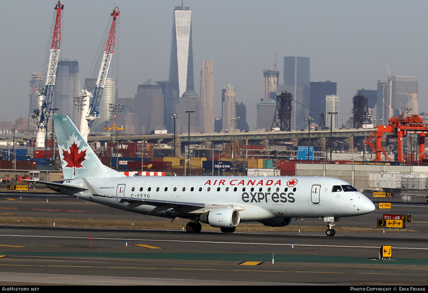 Aircraft Photo of C-FFYG | Embraer 175LR (ERJ-170-200LR) | Air Canada Express | AirHistory.net #326158