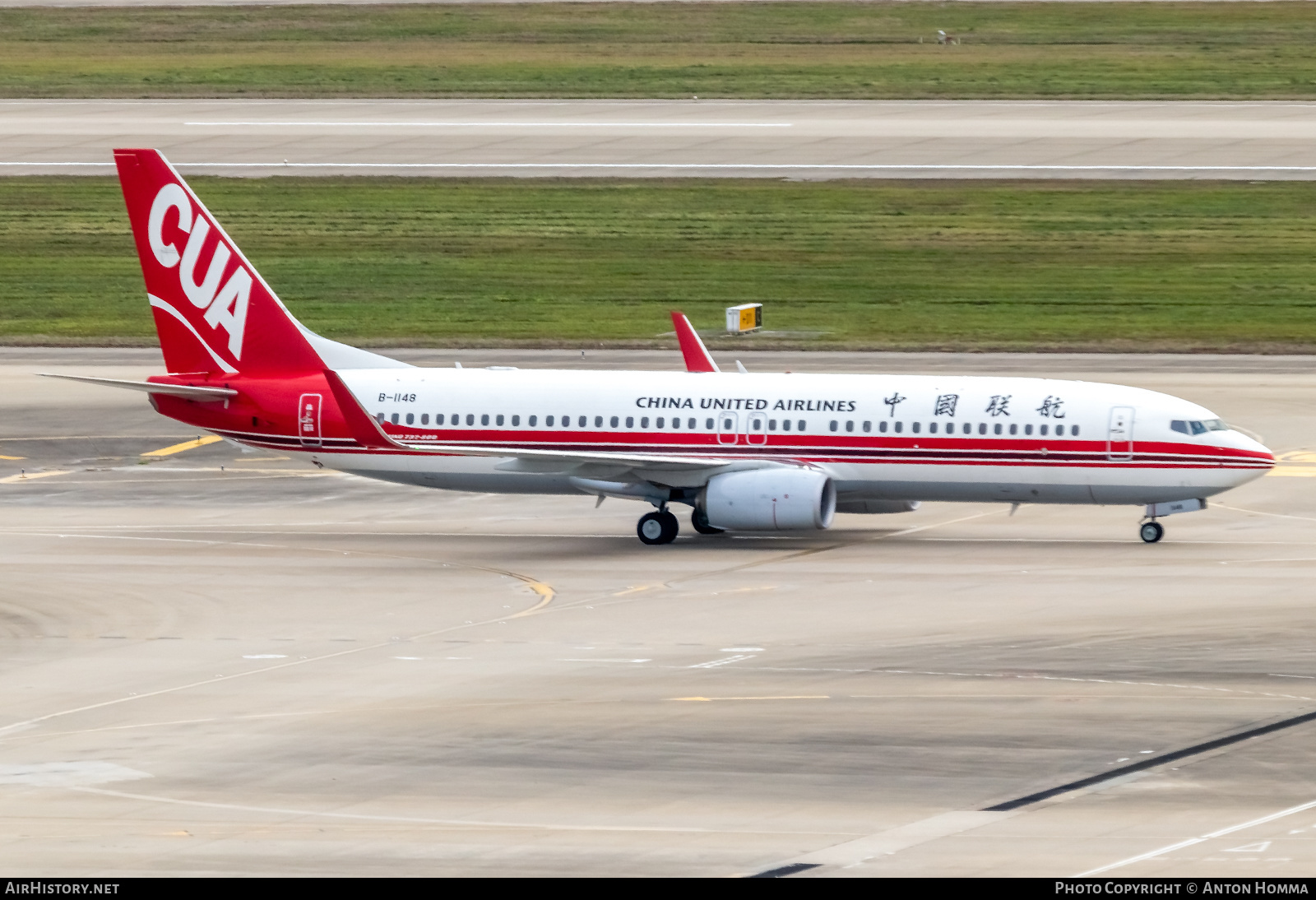 Aircraft Photo of B-1148 | Boeing 737-800 | China United Airlines - CUA | AirHistory.net #326159