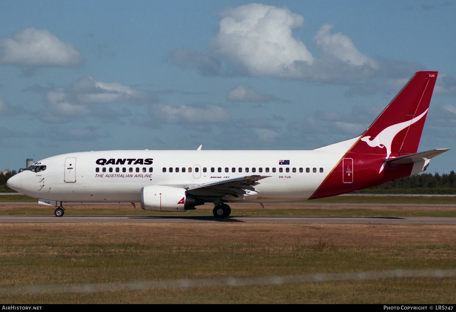 Aircraft Photo of VH-TJD | Boeing 737-376 | Qantas | AirHistory.net #326187