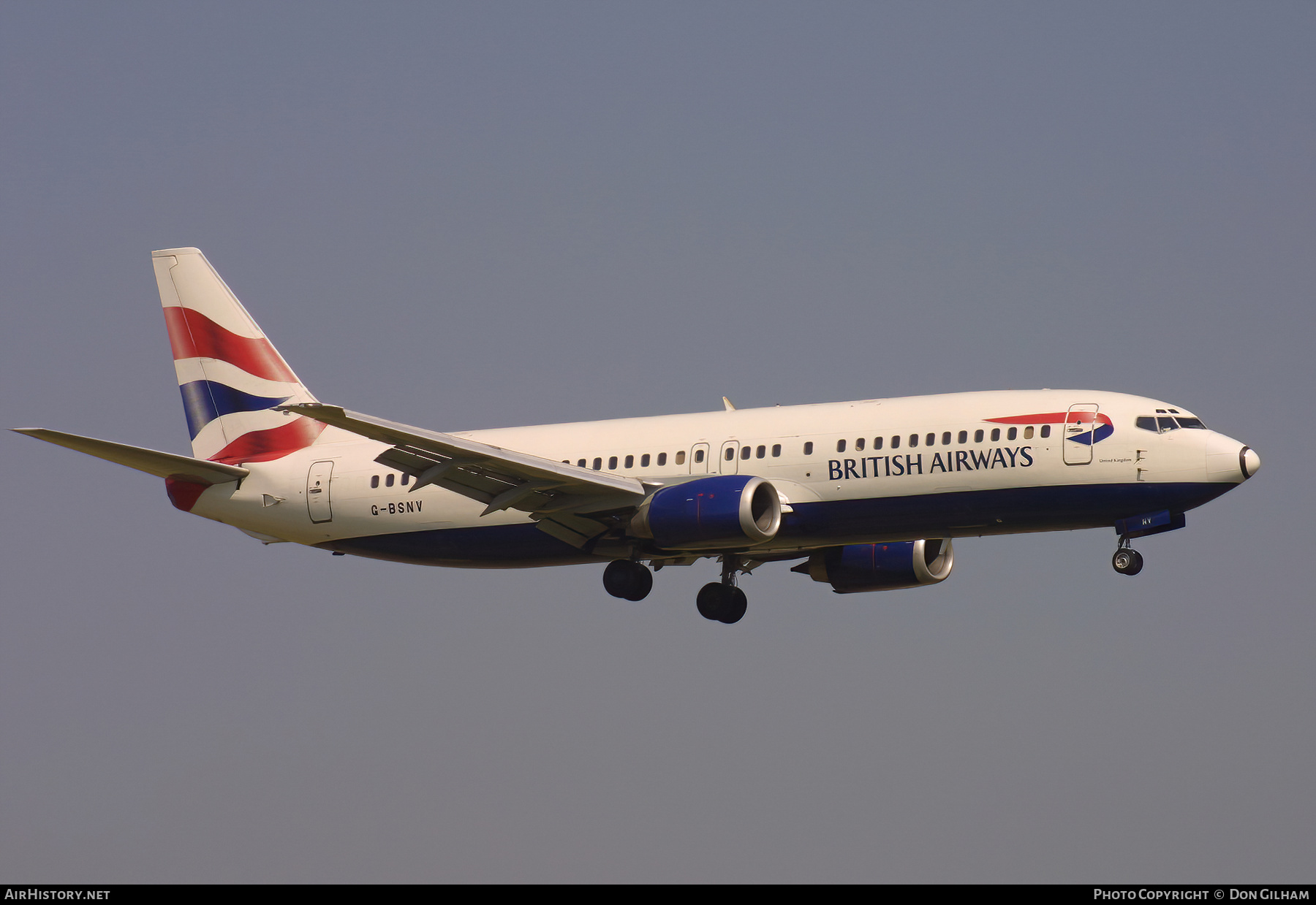 Aircraft Photo of G-BSNV | Boeing 737-4Q8 | British Airways | AirHistory.net #326237