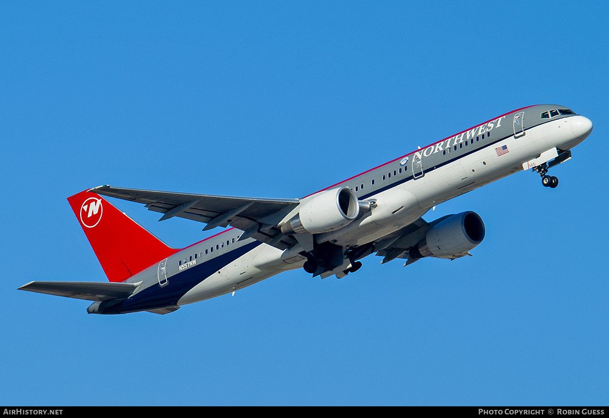 Aircraft Photo of N557NW | Boeing 757-251 | Northwest Airlines | AirHistory.net #326255