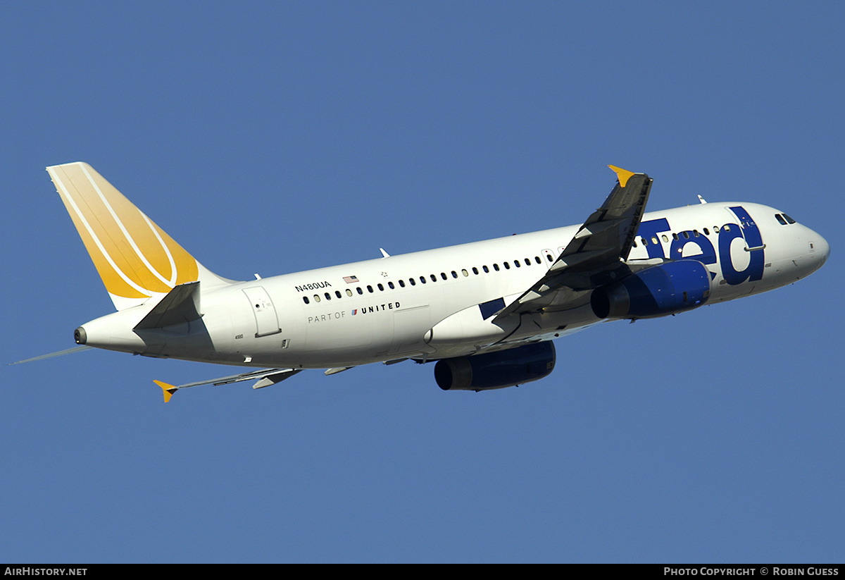 Aircraft Photo of N480UA | Airbus A320-232 | Ted | AirHistory.net #326258