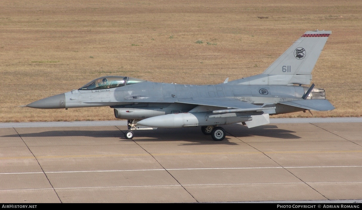 Aircraft Photo of 611 | Lockheed Martin F-16C Fighting Falcon | Singapore - Air Force | AirHistory.net #326315