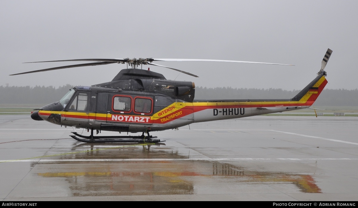 Aircraft Photo of D-HHUU | Bell 412HP | HDM Luftrettung | AirHistory.net #326328