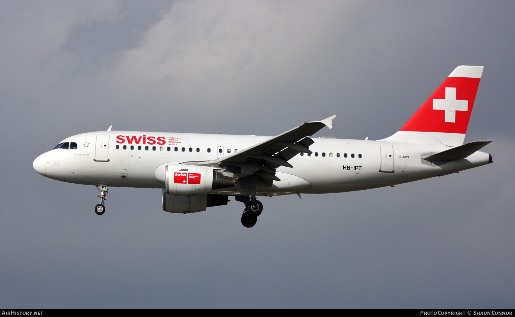 Aircraft Photo of HB-IPT | Airbus A319-112 | Swiss International Air Lines | AirHistory.net #326337