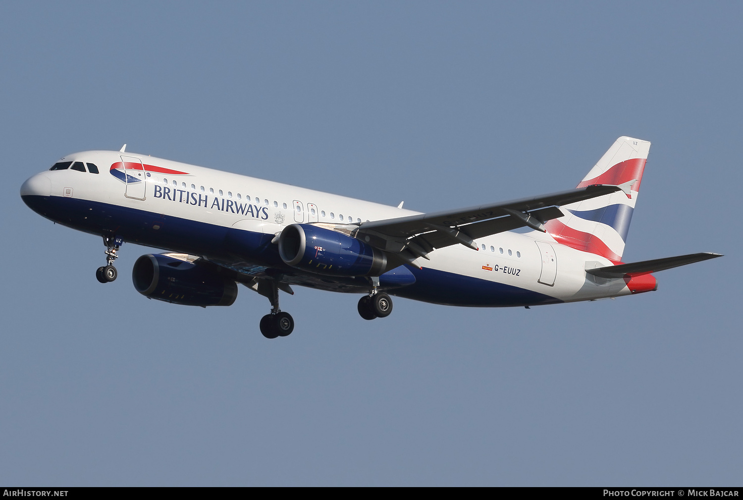 Aircraft Photo of G-EUUZ | Airbus A320-232 | British Airways | AirHistory.net #326367