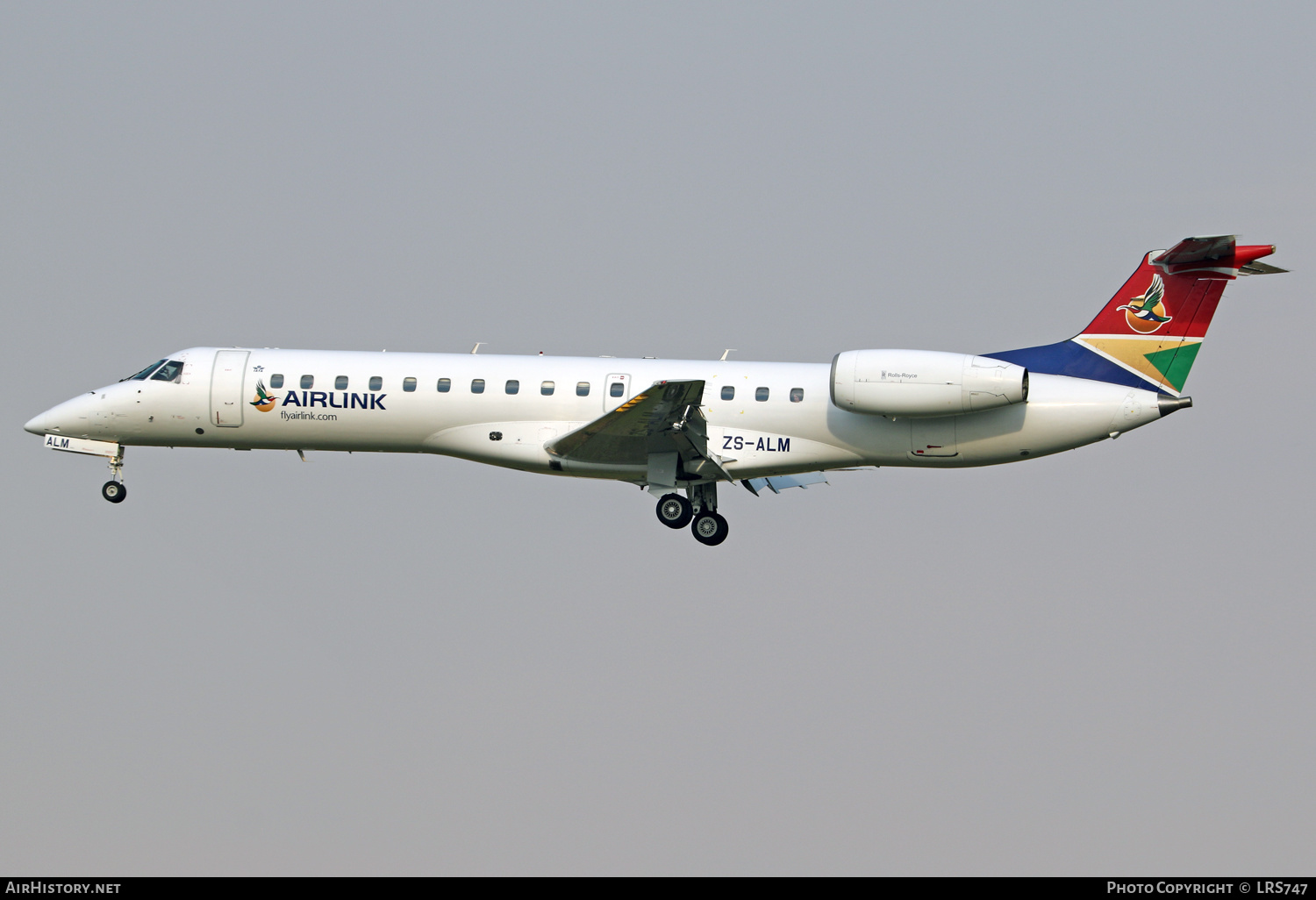 Aircraft Photo of ZS-ALM | Embraer ERJ-140LR (EMB-135KL) | Airlink | AirHistory.net #326408