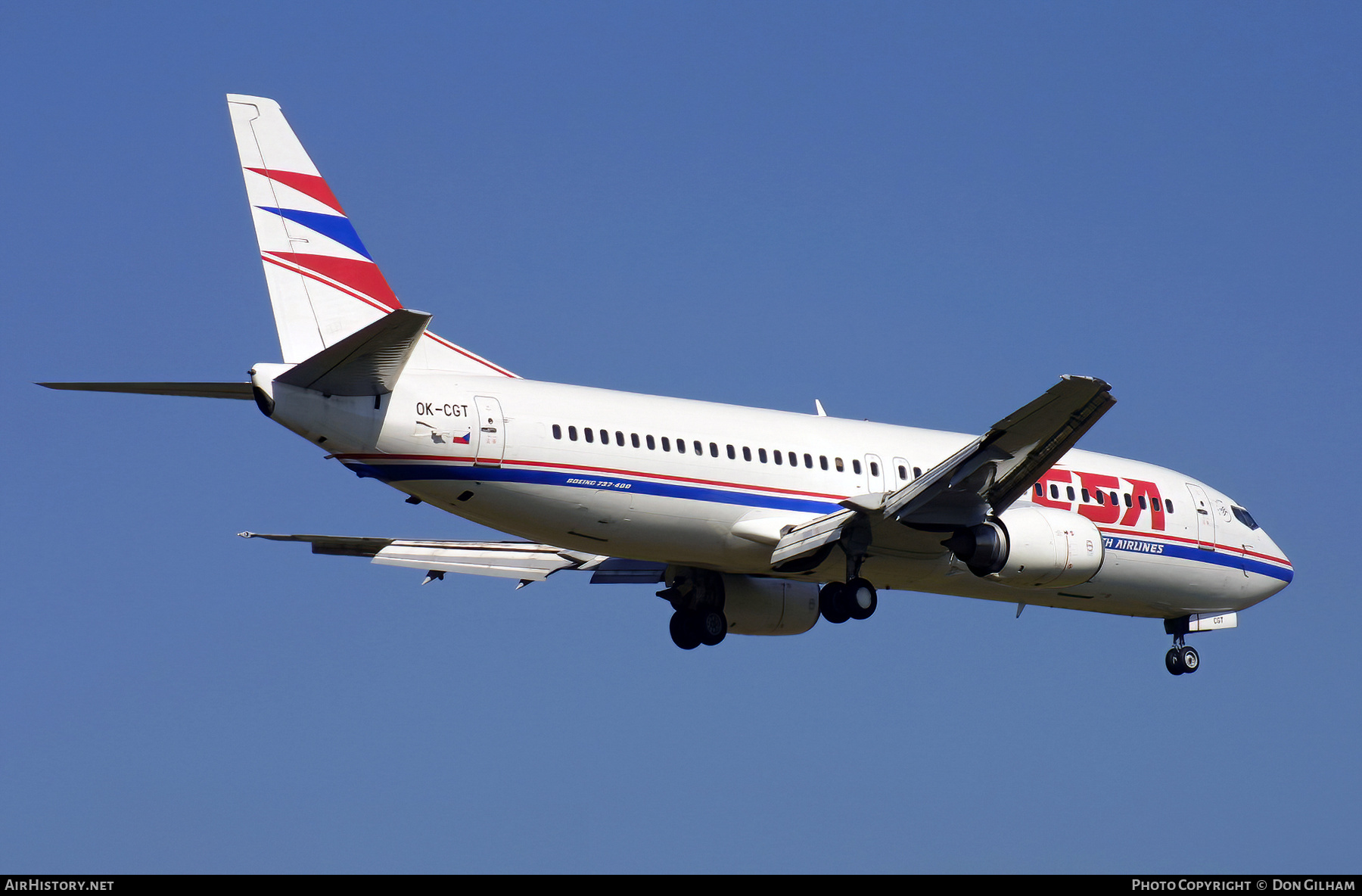 Aircraft Photo of OK-CGT | Boeing 737-46M | ČSA - Czech Airlines | AirHistory.net #326457