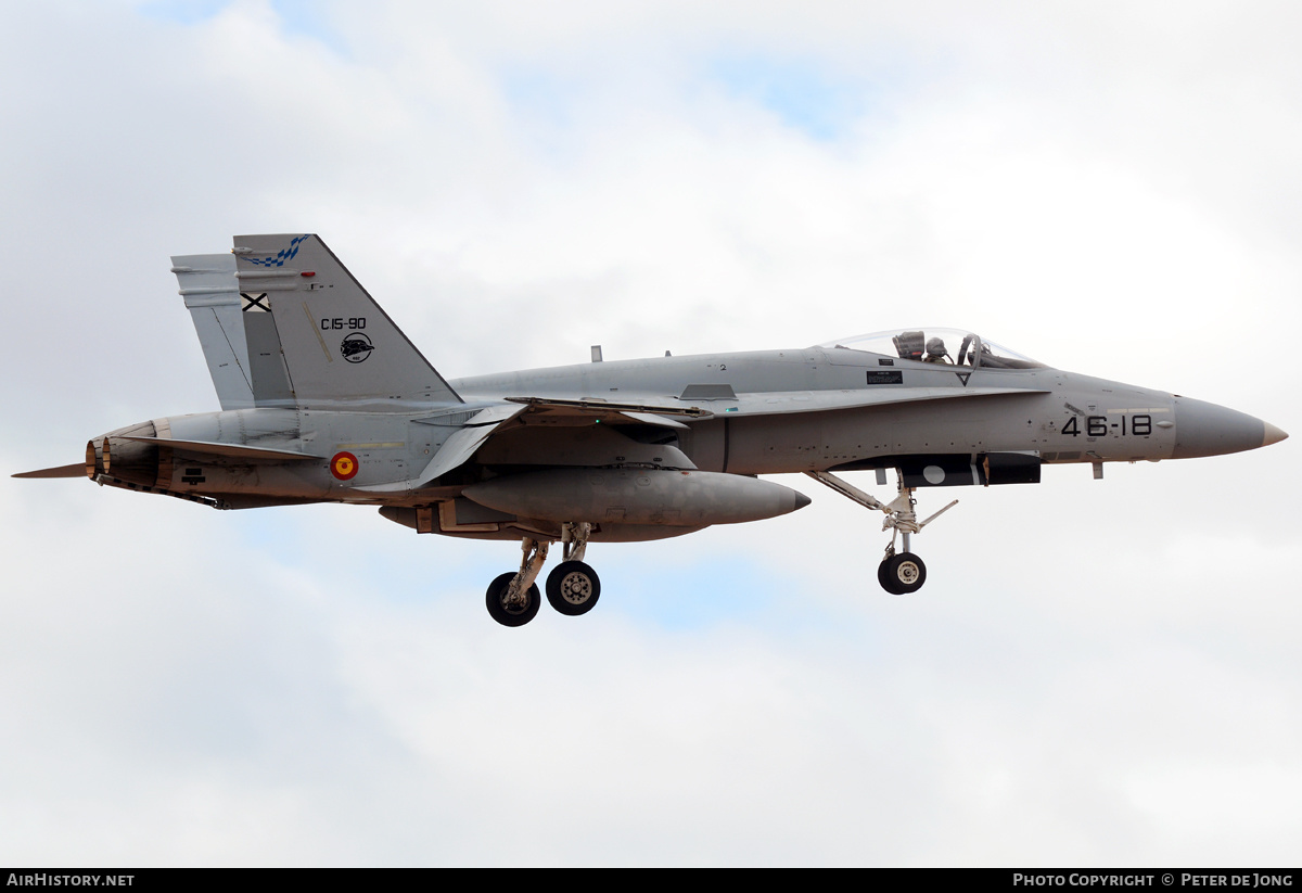 Aircraft Photo of C.15-90 | McDonnell Douglas F/A-18A+ Hornet | Spain - Air Force | AirHistory.net #326533