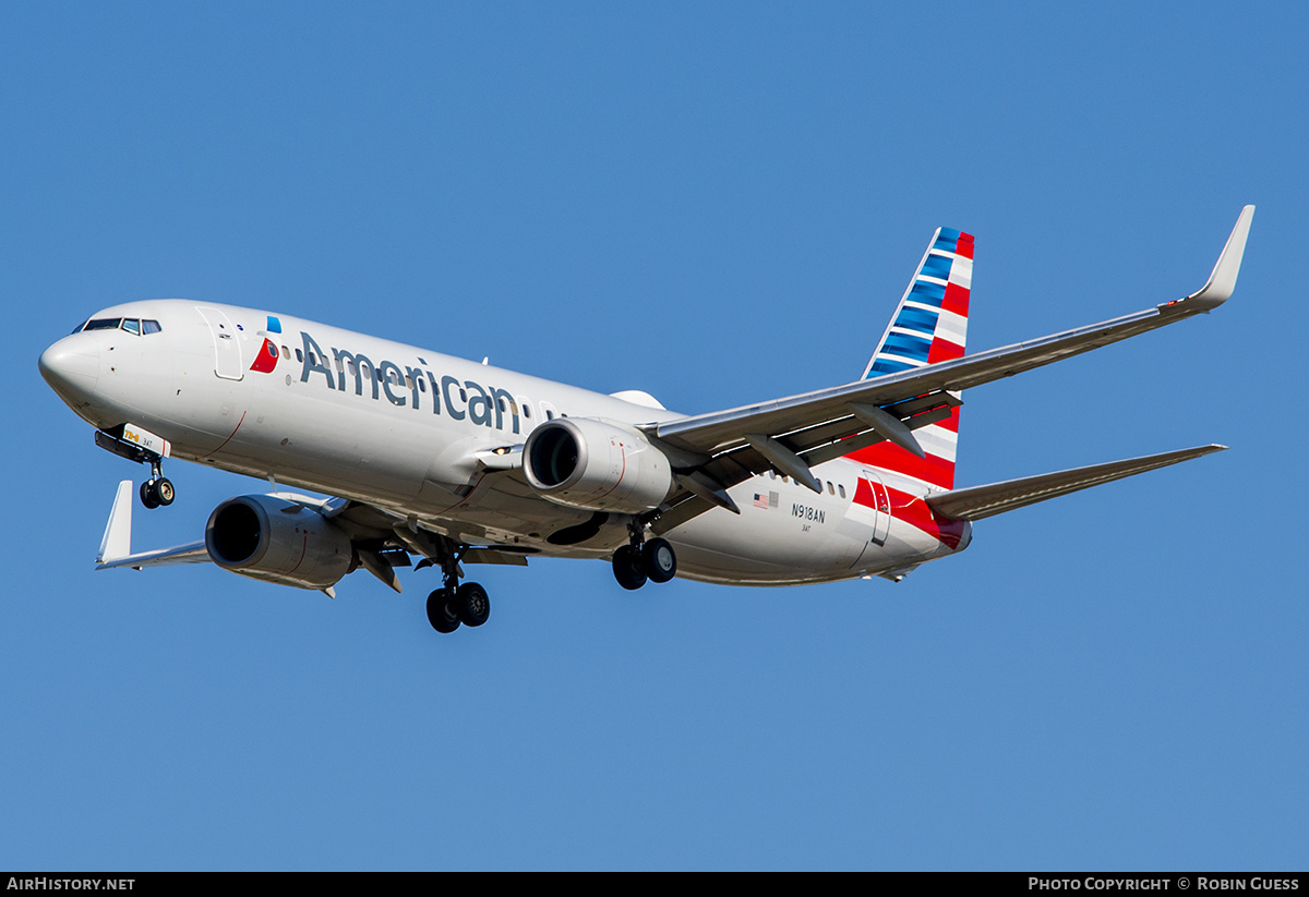 Aircraft Photo of N918AN | Boeing 737-823 | American Airlines | AirHistory.net #326534