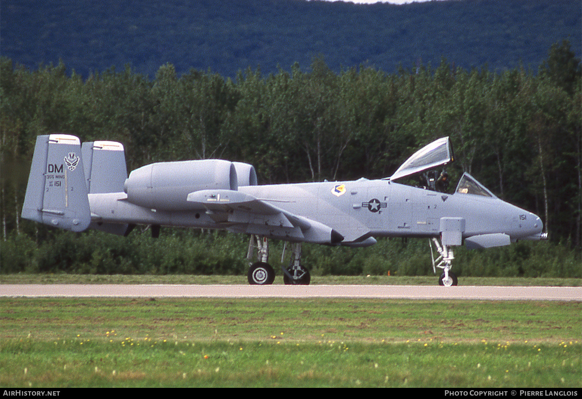 Aircraft Photo of 80-0151 / AF80-151 | Fairchild OA-10A Thunderbolt II | USA - Air Force | AirHistory.net #326542