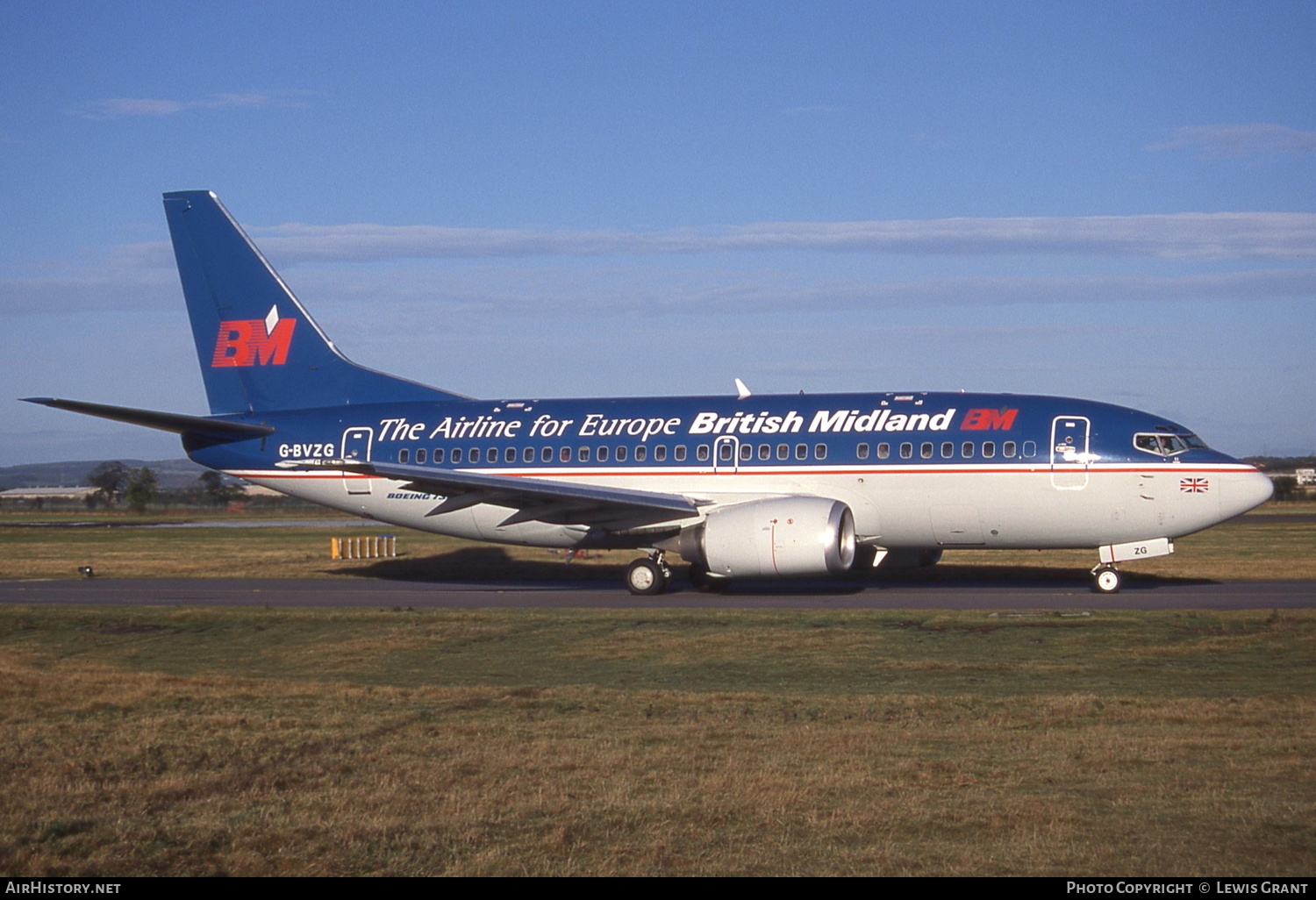 Aircraft Photo of G-BVZG | Boeing 737-5Q8 | British Midland Airways - BMA | AirHistory.net #326550