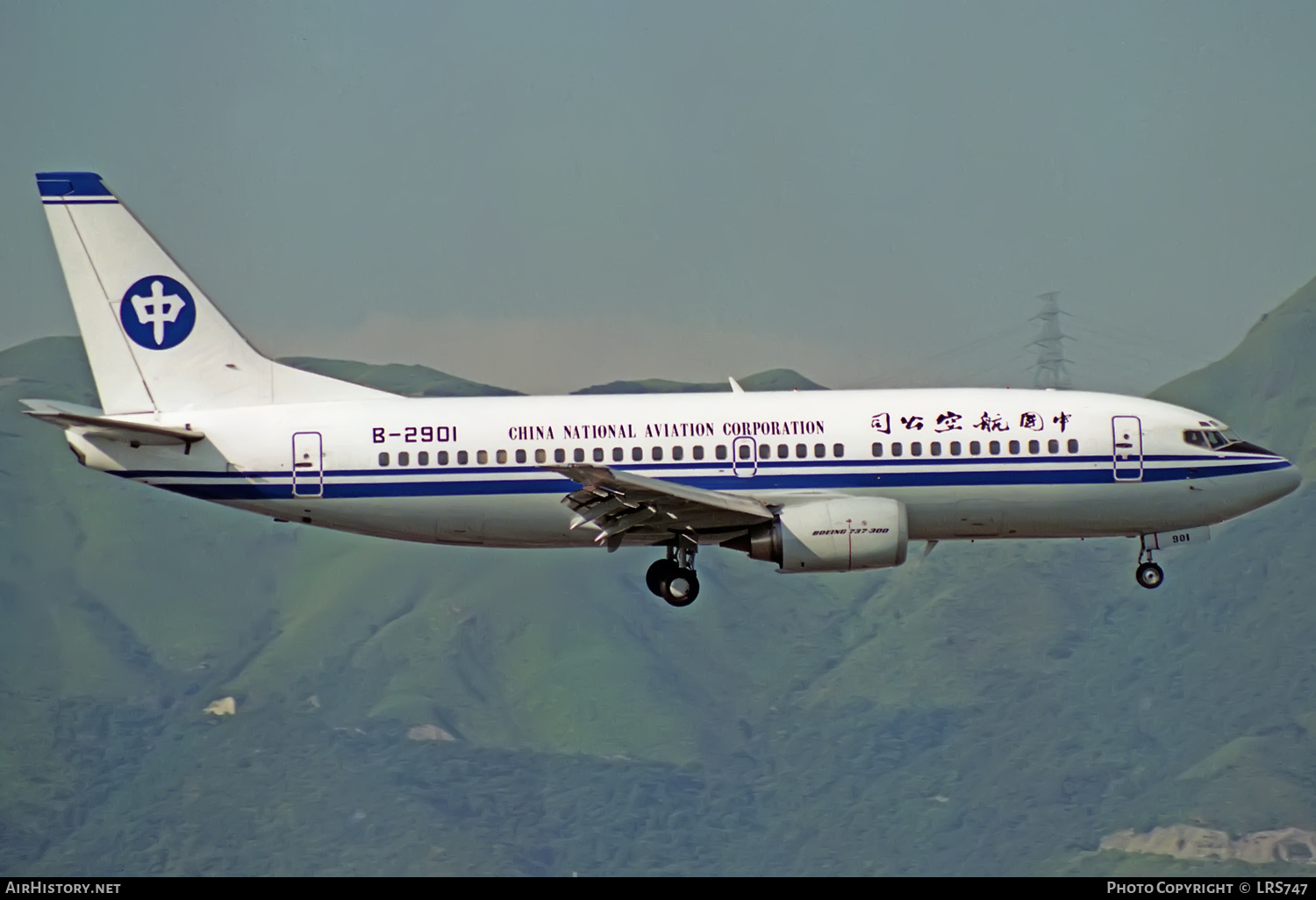 Aircraft Photo of B-2901 | Boeing 737-3Q8 | China National Aviation Corporation - CNAC | AirHistory.net #326637