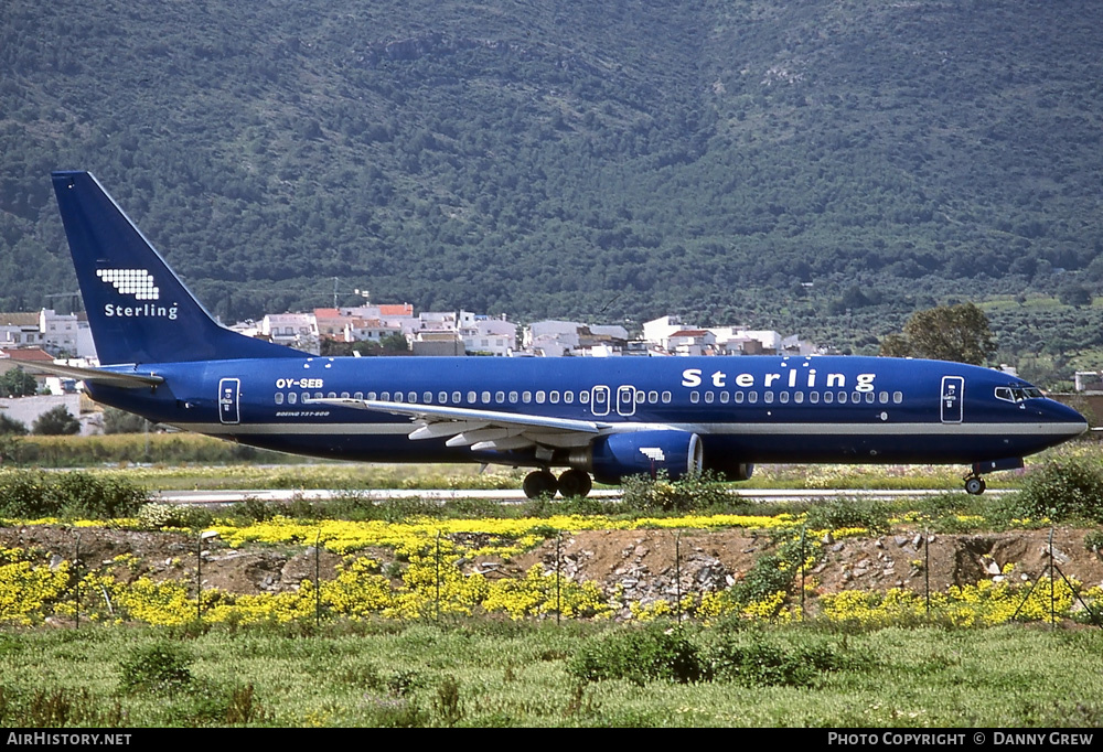 Aircraft Photo of OY-SEB | Boeing 737-8Q8 | Sterling European Airlines | AirHistory.net #326705