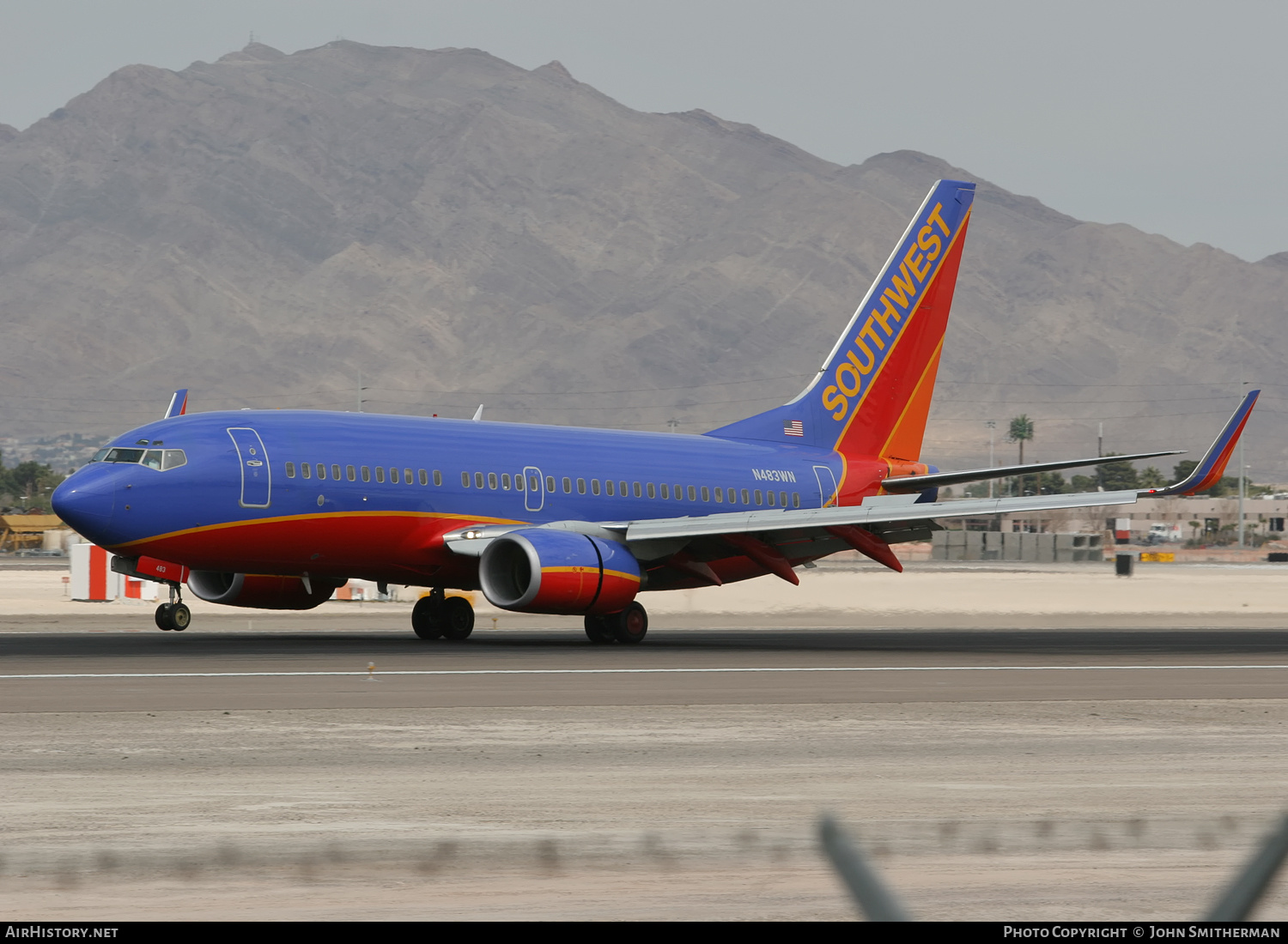Aircraft Photo of N483WN | Boeing 737-7H4 | Southwest Airlines | AirHistory.net #326801