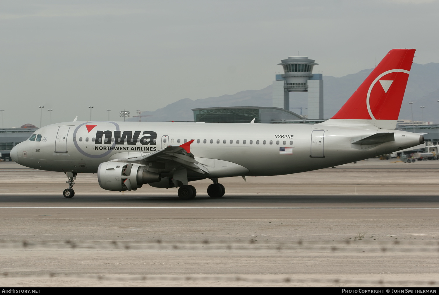 Aircraft Photo of N362NB | Airbus A319-114 | Northwest Airlines | AirHistory.net #326804