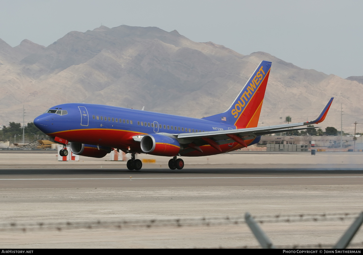 Aircraft Photo of N472WN | Boeing 737-7H4 | Southwest Airlines | AirHistory.net #326827