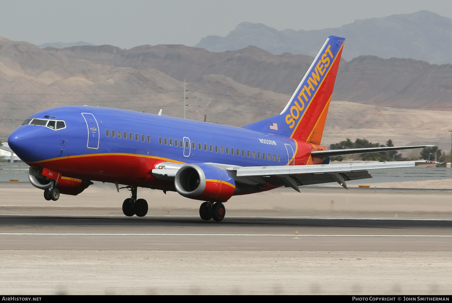 Aircraft Photo of N503SW | Boeing 737-5H4 | Southwest Airlines | AirHistory.net #326828
