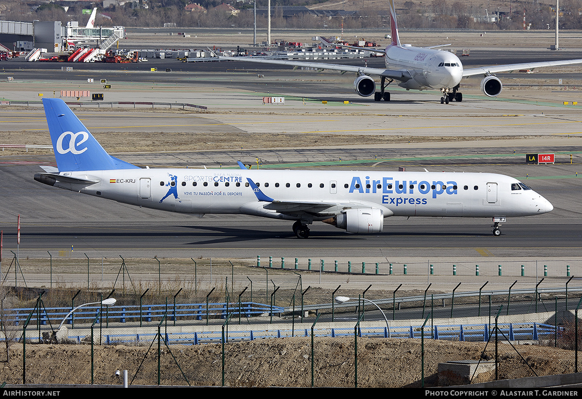 Aircraft Photo of EC-KRJ | Embraer 195LR (ERJ-190-200LR) | Air Europa Express | AirHistory.net #326848