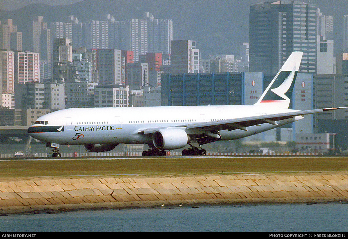 Aircraft Photo of VR-HNC | Boeing 777-267 | Cathay Pacific Airways | AirHistory.net #326956