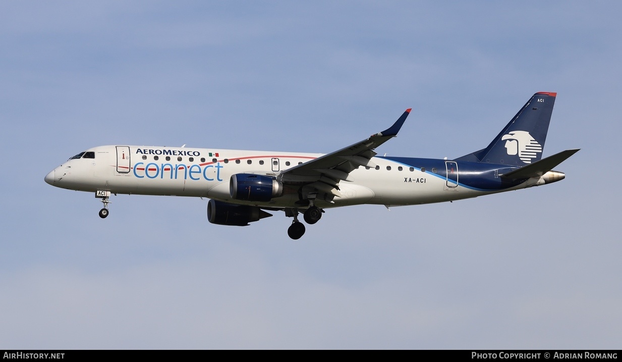 Aircraft Photo of XA-ACI | Embraer 190LR (ERJ-190-100LR) | AeroMéxico Connect | AirHistory.net #327030