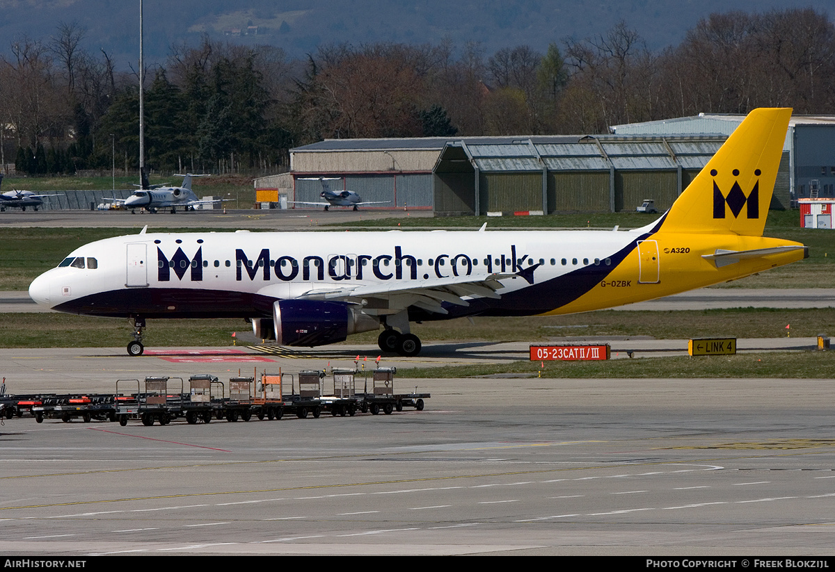 Aircraft Photo of G-OZBK | Airbus A320-214 | Monarch Airlines | AirHistory.net #327083